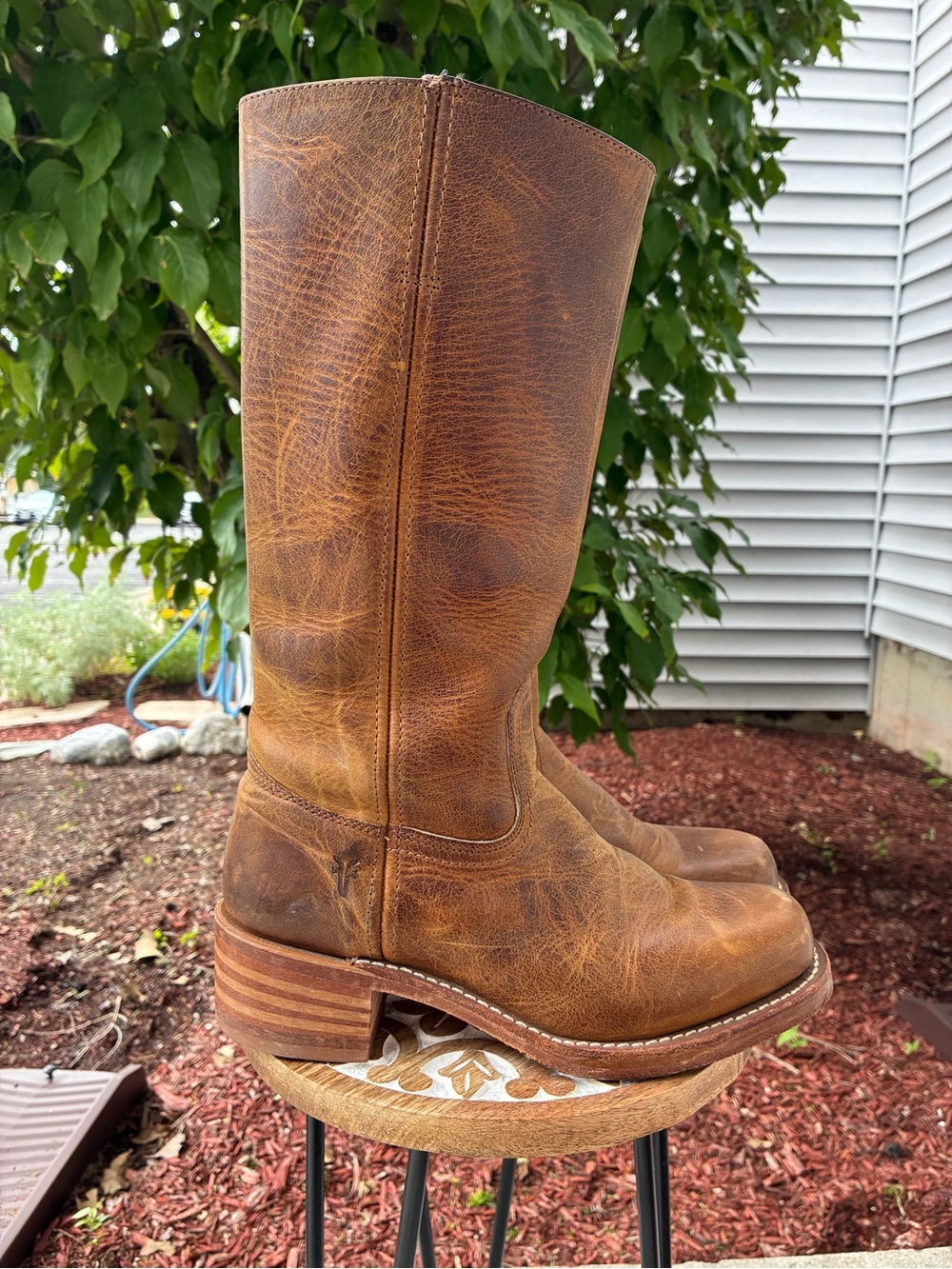 Vintage Women’s Frye Campus Boots Brown Size 8.5 - Picture 5 of 8